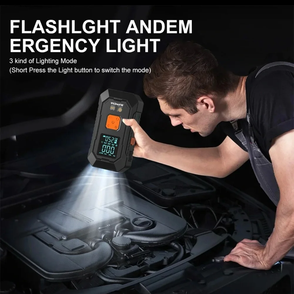 Black Portable Jump Starter 7000A
